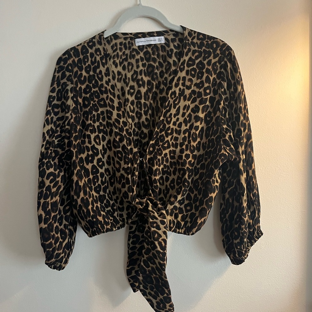 Leopard Print Top, Great Condition - image 2